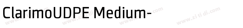 ClarimoUDPE Medium字体转换